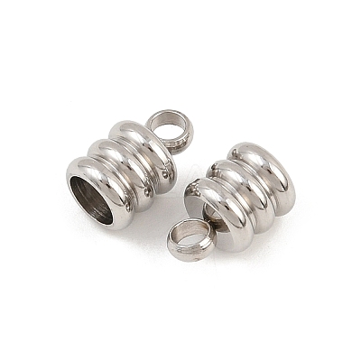 Tarnish Resistant 201 Stainless Steel Cord Ends STAS-R063-27-1
