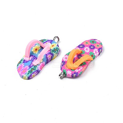 Handmade Polymer Clay Pendants PORC-S1007-48-1