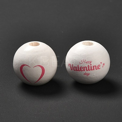 Natural Wood Beads WOOD-C008-02-1