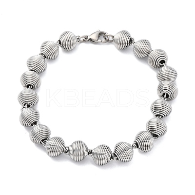 304 Stainless Steel Link Chain Bracelets for Women Men BJEW-R018-13P-1