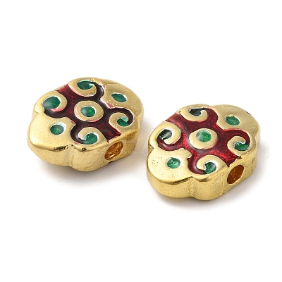 Rack Plating Brass Beads KK-P276-27G-01-1