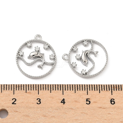 Brass Micro Pave Cubic Zirconia Pendants LS-KK-L260-06-1