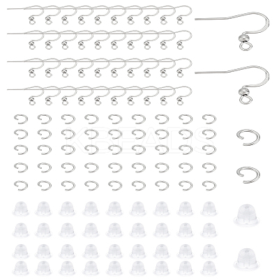 316 Surgical Stainless Steel Earring Hooks STAS-LP0001-59-1
