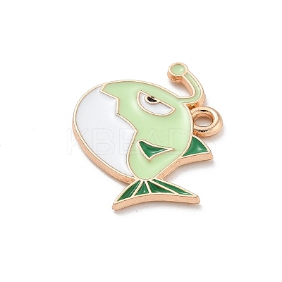 Alloy Enamel Pendants ENAM-A008-44KCG-03-1