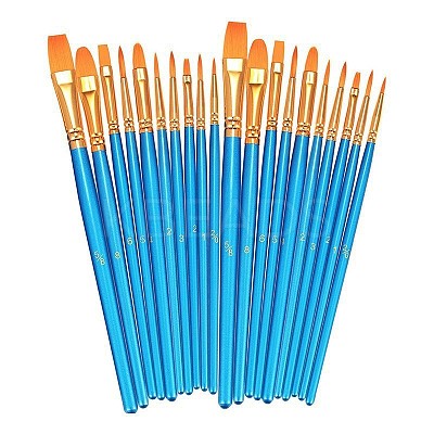 Wood Handle Paint Brushes AJEW-WH20022-79-1