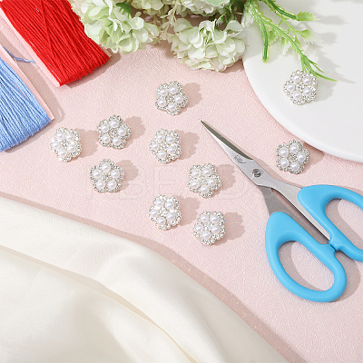 50Pcs Alloy & Resin & Rhinestone Shank Buttons DIY-CA0006-95-1