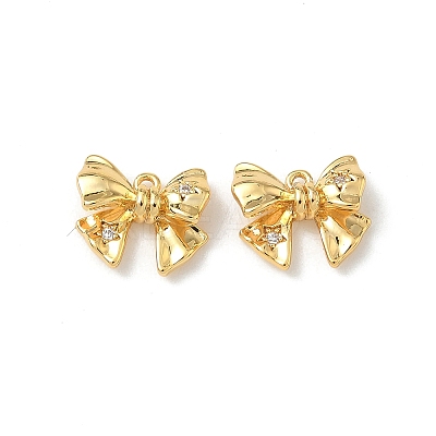 Brass Micro Pave Cubic Zirconia Pendants KK-Z136-40B-G-1
