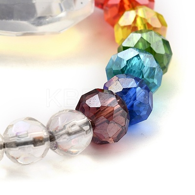 Chakra Round Ball Crystal Suncatcher Dowsing Pendulum Pendants PALLOY-JF00461-02-1