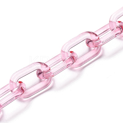 Handmade Transparent Acrylic Cable Chains AJEW-JB00704-07-1