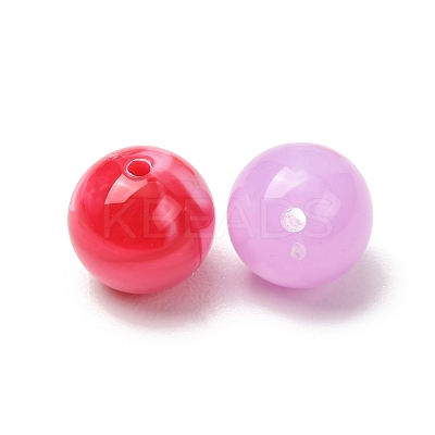 Two-Tone Imitation Gemstone Acrylic Beads AC-CBA7B05-15-1