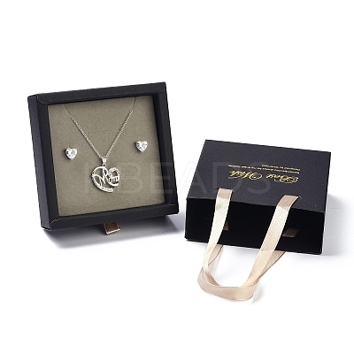 Paper Drawer Jewelry Set Box LS-CON-P015-03A-1