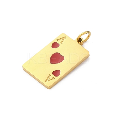 304 Stainless Steel Enamel Pendants LS-STAS-U049-04C-05G-1