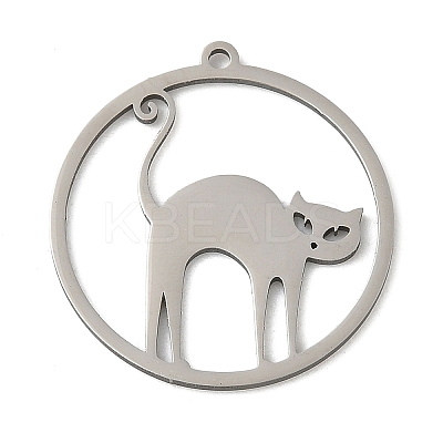 201 Stainless Steel Pendants STAS-G366-02P-08-1