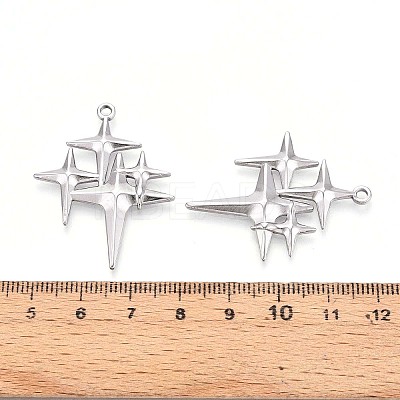 304 Stainless Steel Pendants STAS-T065-05P-1