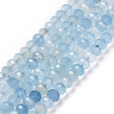 Natural Aquamarine Beads Strands G-H278-05-1