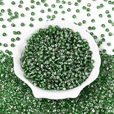 Picasso Baking Paint Glass Seed Beads SEED-N007-35E-1