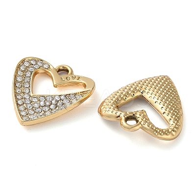 Alloy Rhinestone Pendants PALLOY-P297-01G-1