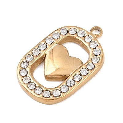 304 Stainless Steel Pendants STAS-H249-07G-1