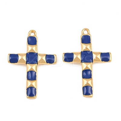 304 Stainless Steel Enamel Pendants STAS-G398-21G-03-1