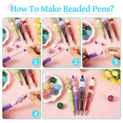 Plastic Beadable Pens BT-TAC0003-08D-1
