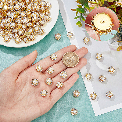 Flower Sew on Rhinestone DIY-NB0008-48-1