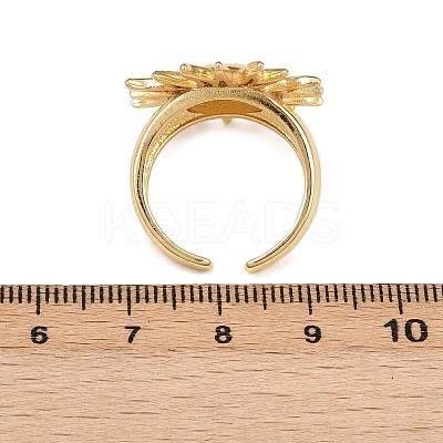 Brass Adjustable Cuff Open Rings LS-RJEW-C145-03G-1