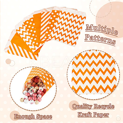 40Pcs 4 Styles Kraft Paper Bags CARB-TA0001-12D-1