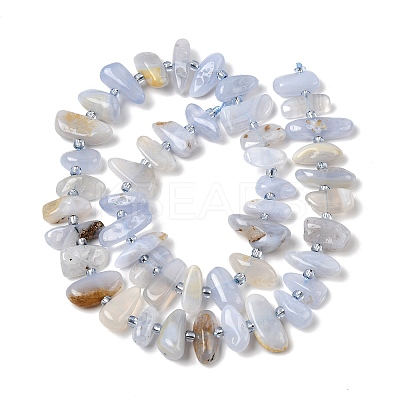Natural Blue Lace Agate Beads Strands G-L649-A02-01-1