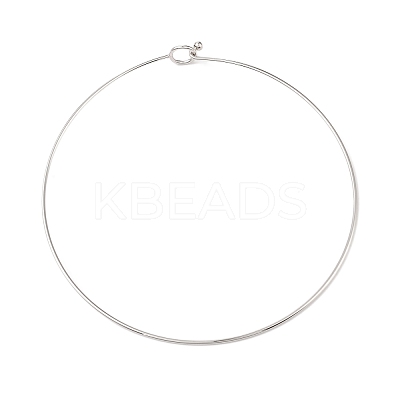 Rack Plating Brass Choker Necklaces NJEW-Q348-03P-1