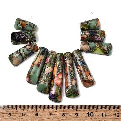Synthetic Regalite/Imperial Jasper/Sea Sediment Jasper Beads Strands G-E377-09B-1