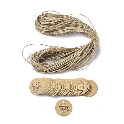 Thank You Theme Kraft Paper Jewelry Display Paper Price Tags CDIS-K004-01I-1