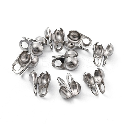Tarnish Resistant 304 Stainless Steel Bead Tips X-STAS-R063-22-1