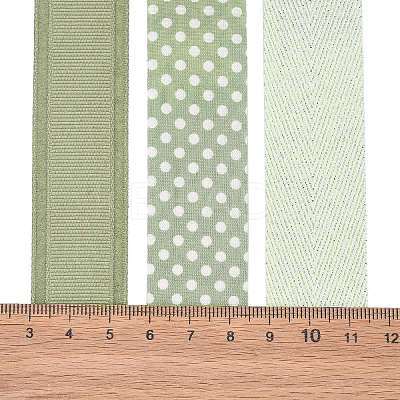 9 Yards 3 Styles Polyester Ribbon SRIB-A014-C05-1