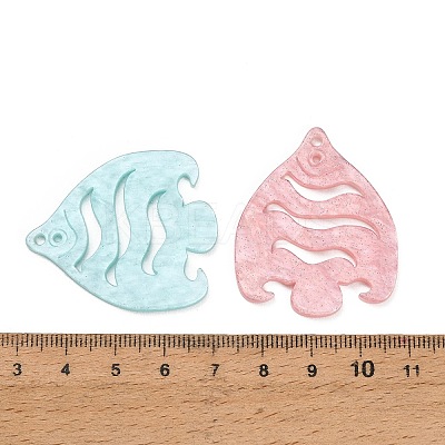 Opaque Acrylic Pendants AC-CBA2708-02-1