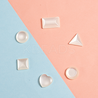 Opaque Resin Cabochons RESI-CJ0001-122-1