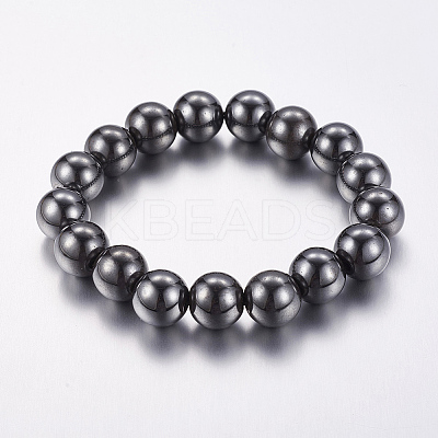 Good Valentines Day Gifts for Him Stretchy Magnetic Synthetic Hematite Bracelet LS-IMB001-1