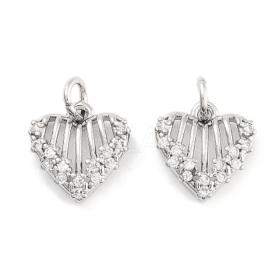 Brass Zircon Pendants KK-P271-24P-1