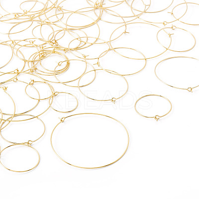 56Pcs 7 Styles 316 Surgical Stainless Steel Hoop Earrings Findings STAS-TA0002-84-1
