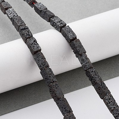 Natural Lava Rock Beads Strands G-H303-C04-1
