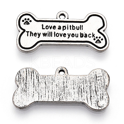 Tibetan Style Alloy Pendants TIBE-Q082-007AS-A-RS-1