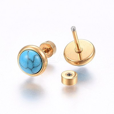 304 Stainless Steel Earlobe Plugs EJEW-H362-05G-1