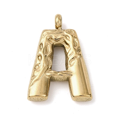 26Pcs 304 Stainless Steel Alphabet Pendants STAS-Z170-01G-1
