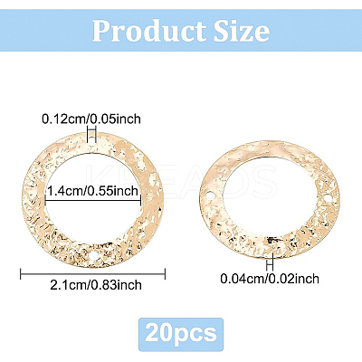Brass Links Connectors KK-BC0006-39G-NF-1