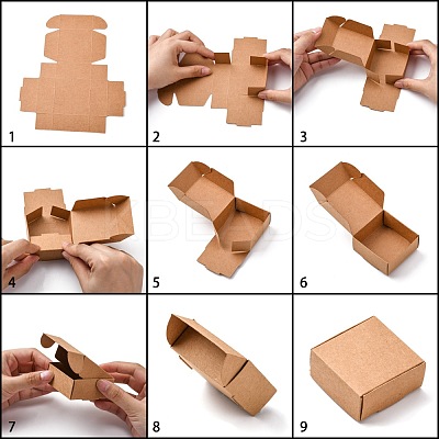 Kraft Paper Gift Box X-CON-K003-02C-01-1