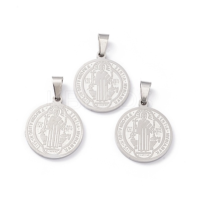 Non-Tarnish 304 Stainless Steel Pendants STAS-C057-01P-1