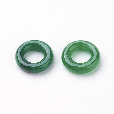 Natural Jade Charms G-E418-34-1