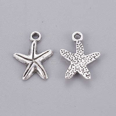 Tibetan Style Alloy Pendants TIBEP-A11478-AS-RS-1