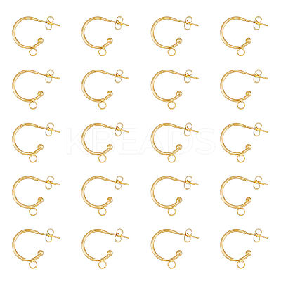 20Pcs 304 Stainless Steel Stud Earrings FIND-HY0001-62-1
