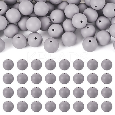 50Pcs Food Grade Eco-Friendly Silicone Beads SIL-TA0002-89B-1