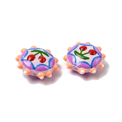Baking Paint Glass Enamel Beads LAMP-K039-34L-1